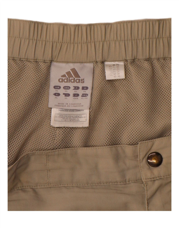 Мужские шорты-карго Adidas XL W38 Бежевые из полиамида