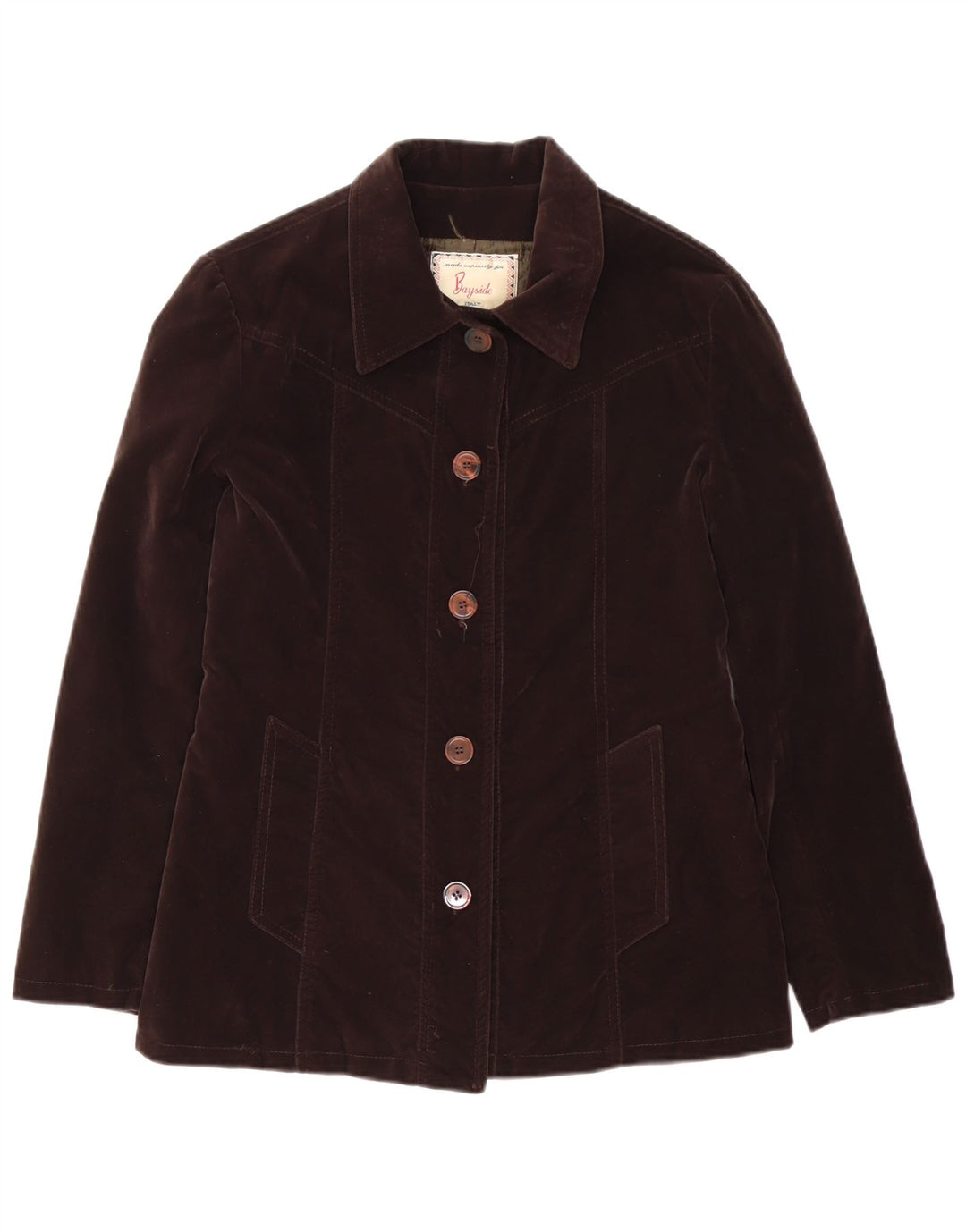 Женский бомбер Bayside Oversized UK 10, маленький коричневый поливинил