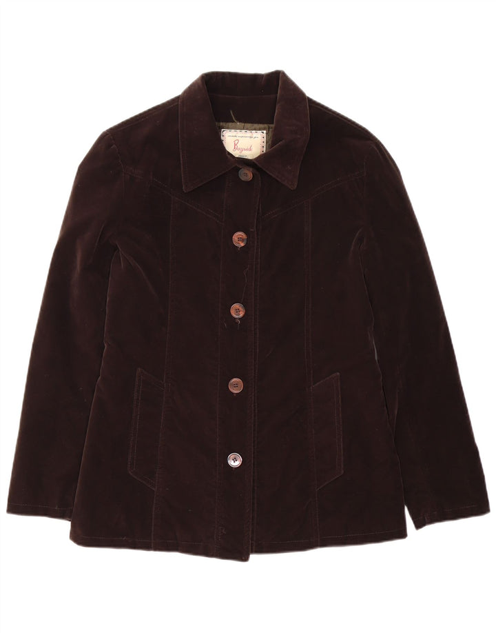Женский бомбер Bayside Oversized UK 10, маленький коричневый поливинил