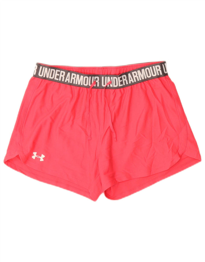 Женские спортивные шорты с рисунком Under Armour UK 10, маленькие розовые