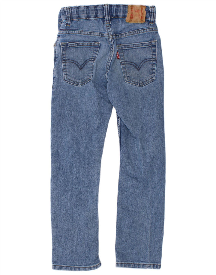 Levi's Прямые джинсы с потертостями для мальчиков 6–7 лет W22 L21, синий хлопок
