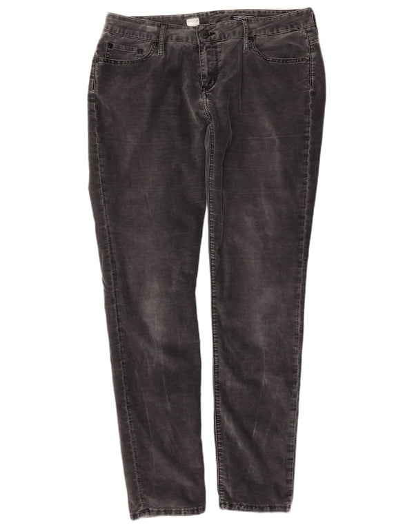 Tommy Hilfiger Женские вельветовые брюки скинни Venice LW W33 L34 Серые