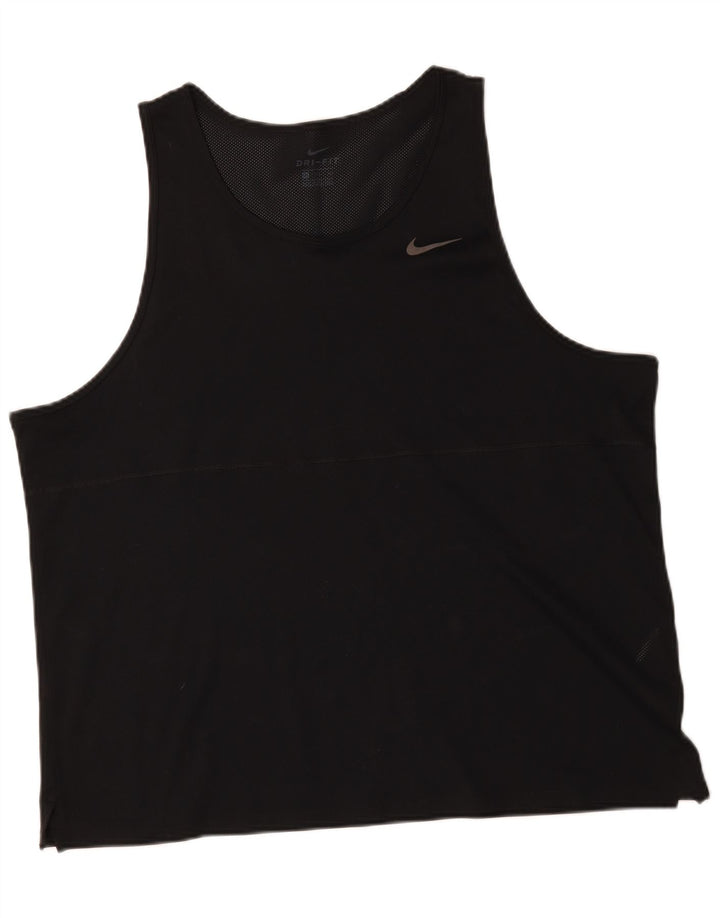 Мужской жилет Nike Dri Fit 2XL, черный полиэстер