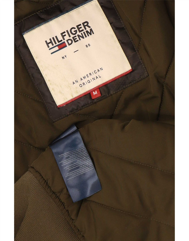 Мужская куртка-бомбер Tommy Hilfiger UK 38, средний хаки, полиэстер