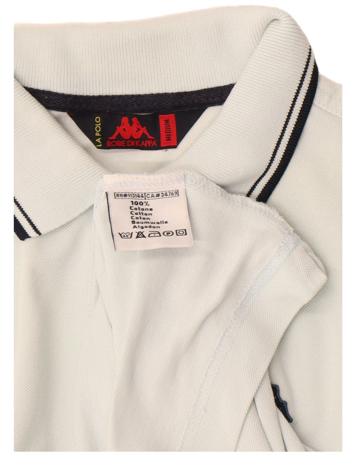 Мужская рубашка-поло Kappa из хлопка среднего синего цвета