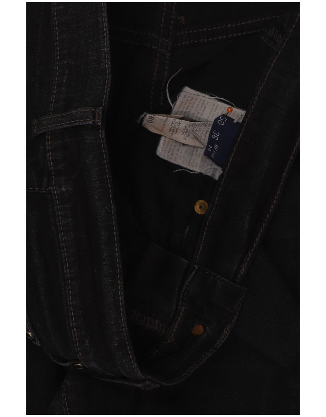 Мужские прямые джинсы TRUSSARDI W34 L32 темно-синие, хлопок