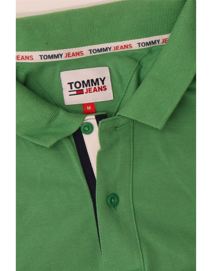 Мужская рубашка-поло Tommy Hilfiger, хлопок среднего зеленого цвета