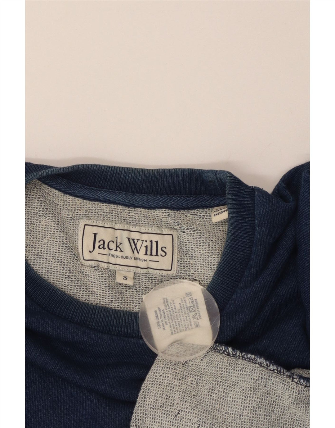 JACK WILLS Мужской свитшот, маленький синий хлопковый джемпер