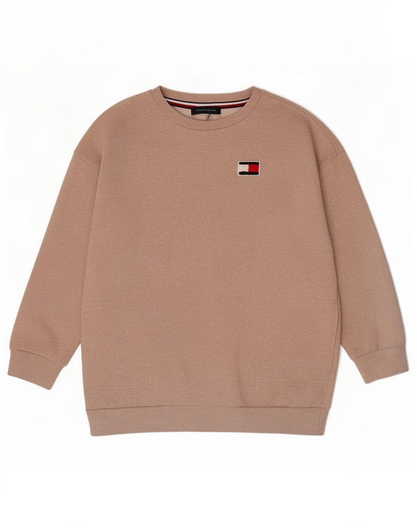 Tommy Hilfiger Womens Sweatshirt Jumper UK 18 XL Beige Cotton