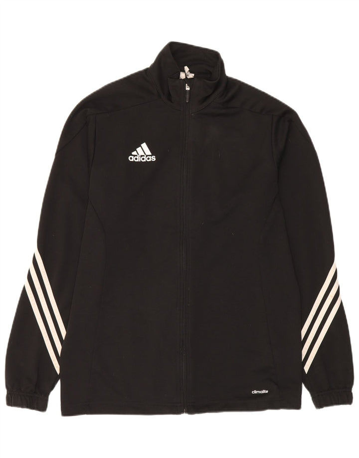 Мужская спортивная куртка Adidas Climalite, средний черный полиэстер