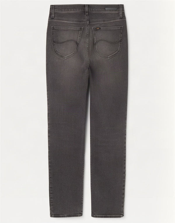 Женские прямые джинсы Lee Carol W27 L27, серый хлопок
