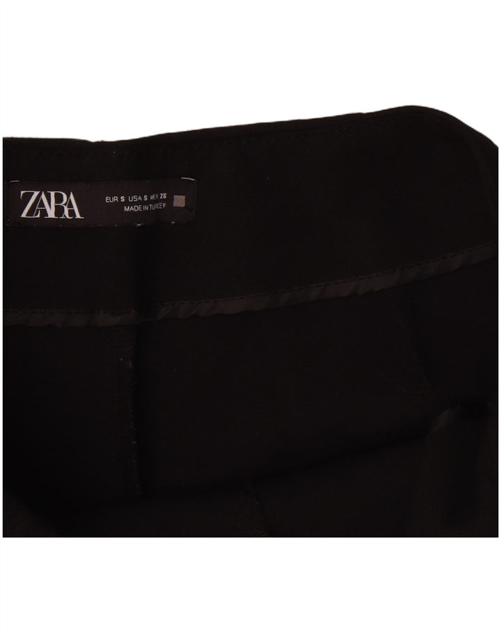Zara Женские повседневные шорты W26, черные, полиэстер, маленькие