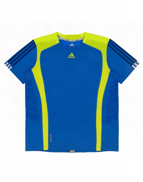 Мужская футболка Adidas Climacool Top Medium Blue Colorblock