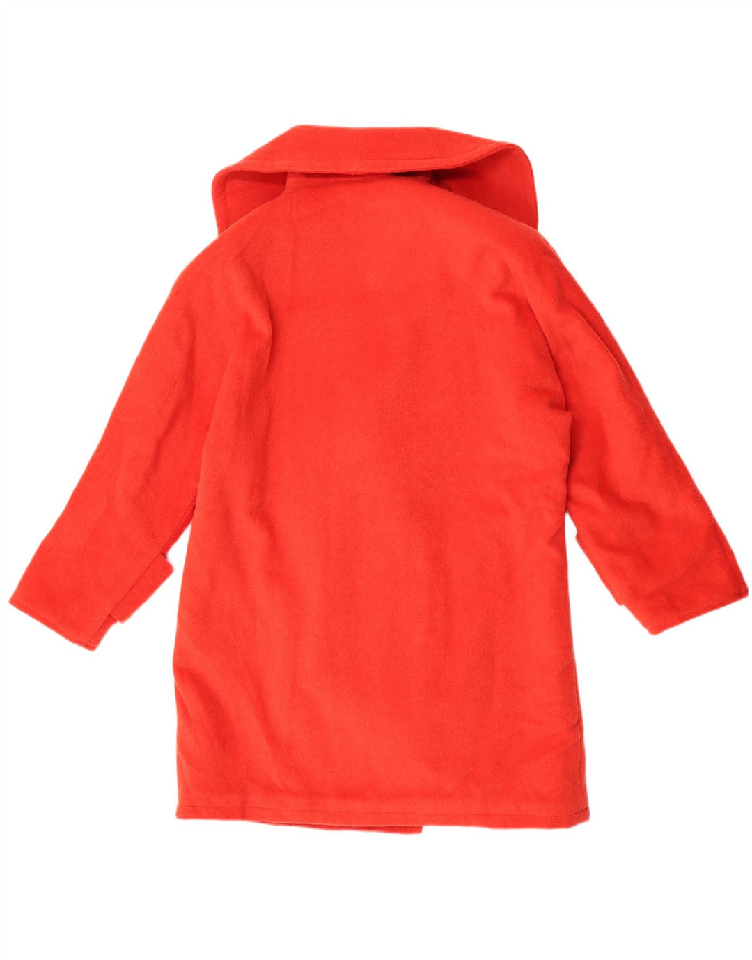 Винтажное женское двубортное пальто оверсайз, Великобритания 16, большой красный цвет