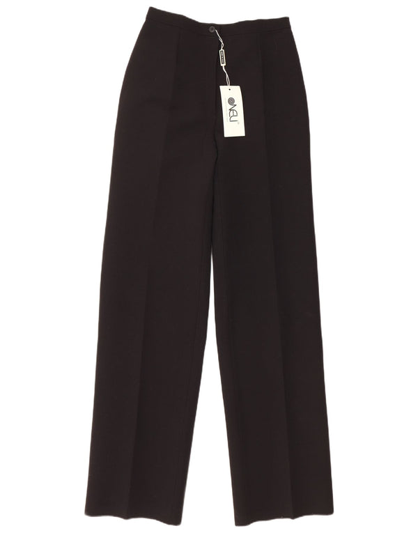 ВИНТАЖНЫЕ женские костюмные брюки с высокой талией IT 44 Средний W26 L35 Черный