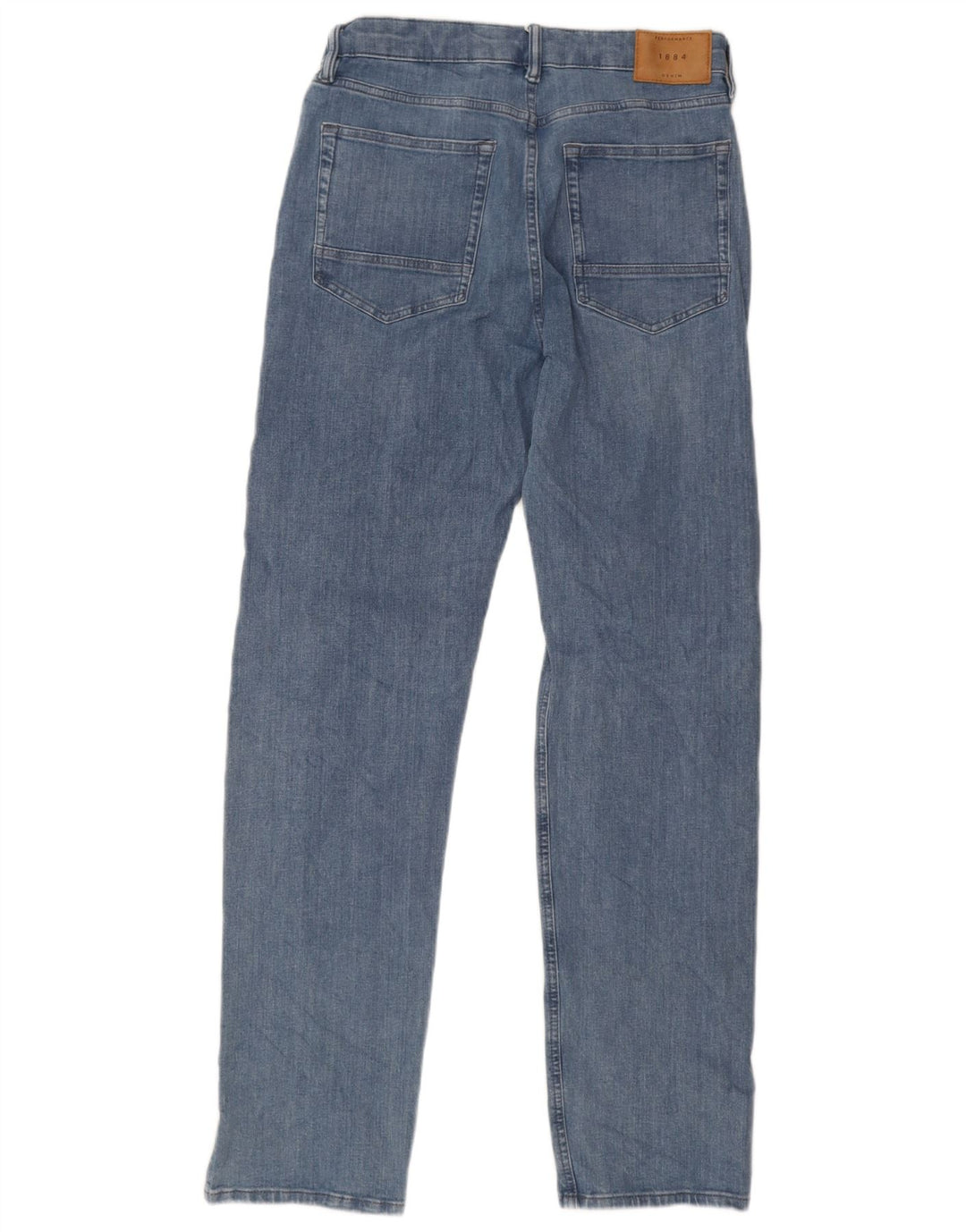 Мужские прямые джинсы Marks & Spencer W32 L33 синие, хлопок