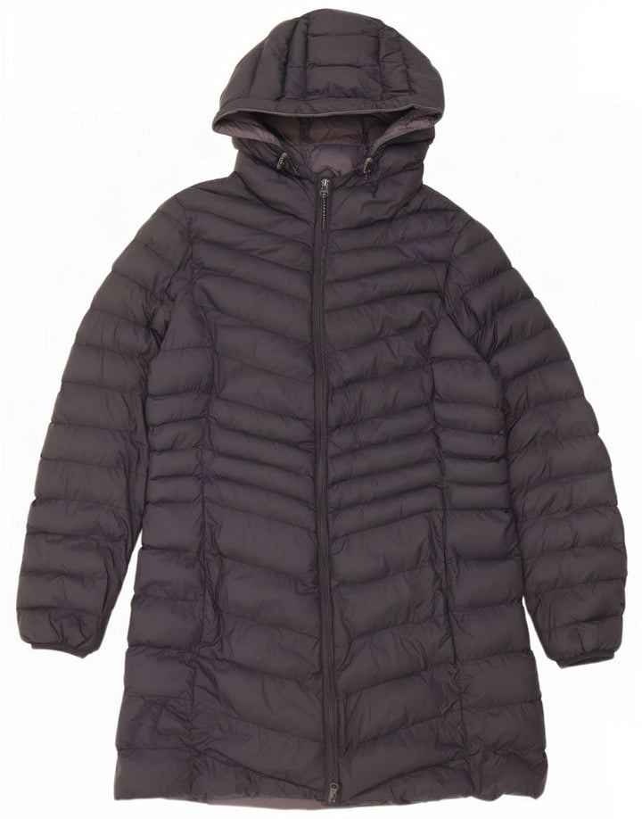 Женское стеганое пальто с капюшоном Mountain Warehouse UK 14, средний темно-синий нейлон