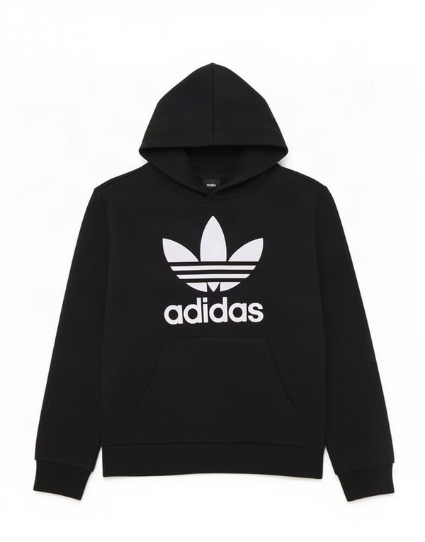 Джемпер с капюшоном Adidas для мальчиков 8-9 лет, черный, хлопок