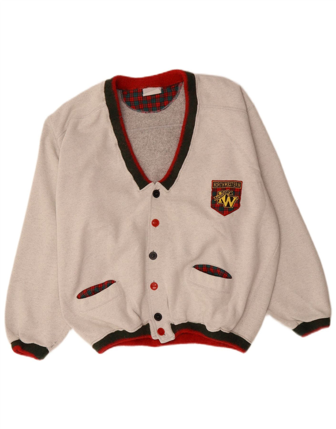 Мужской кардиган с рисунком North Western XL, серый