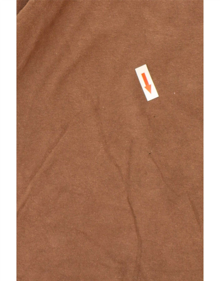 Мужская футболка с рисунком Levi's, хлопковый топ среднего коричневого цвета