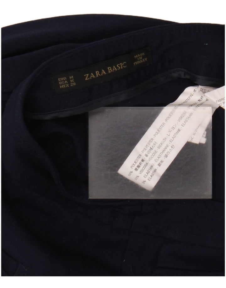 Zara Женские повседневные брюки Bootcut Medium W28 L30 Темно-синий полиэстер