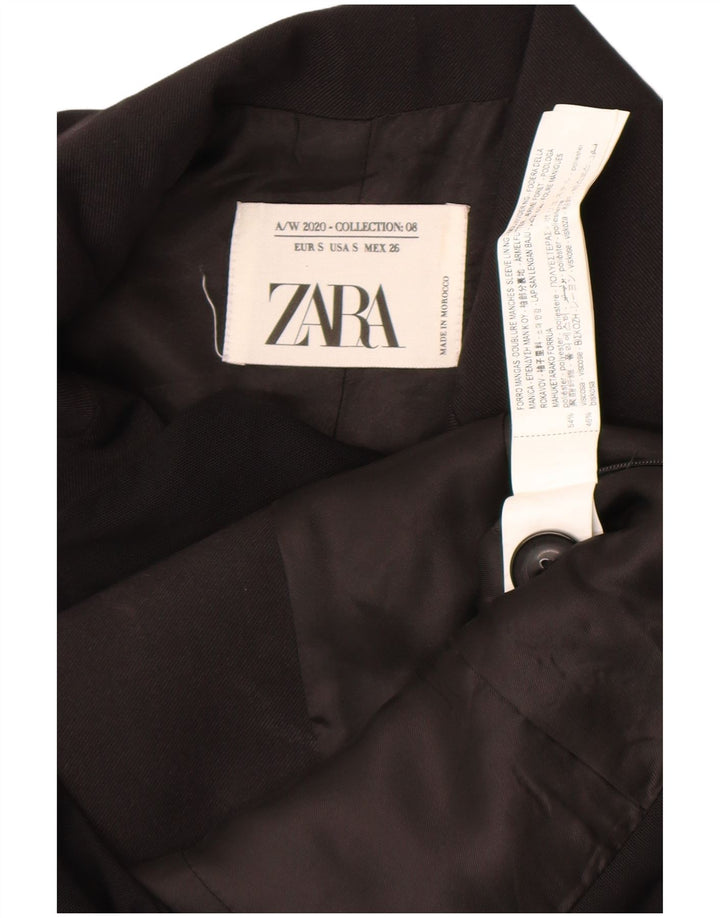 Женское боди Zara UK 10, маленький черный полиэстер с цветными блоками