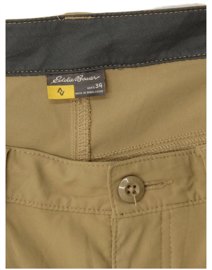 Мужские шорты-карго Eddie Bauer W34, большие, цвета хаки, нейлон