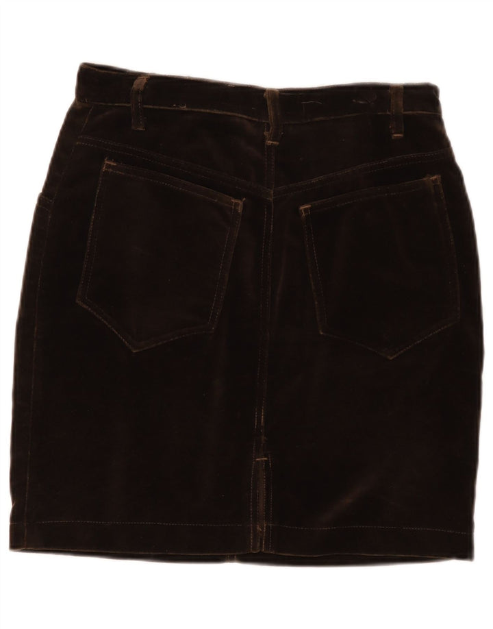 Женская юбка-карандаш Blumarine IT 44 Medium W28 Коричневый хлопок
