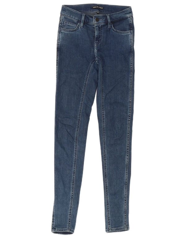 Женские джинсы скинни Levi's Line 8 W23 L30, синий хлопок