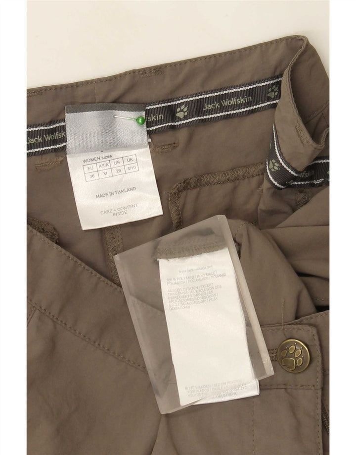 Женские шорты-бермуды Jack Wolfskin UK 8/10, маленькие W29, серый полиамид