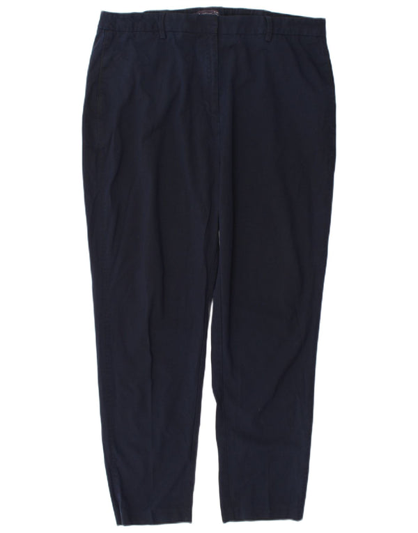 Женские зауженные брюки Marks & Spencer UK 18 XL W36 L28 Темно-синие