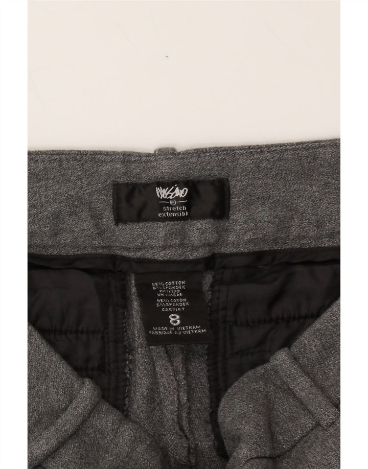 MOSSIMO Womens Slim Casual Trousers US 8 Medium W30 L23 Grey Cotton Vintage Mossimo and Second-Hand Mossimo from Messina Hembry 