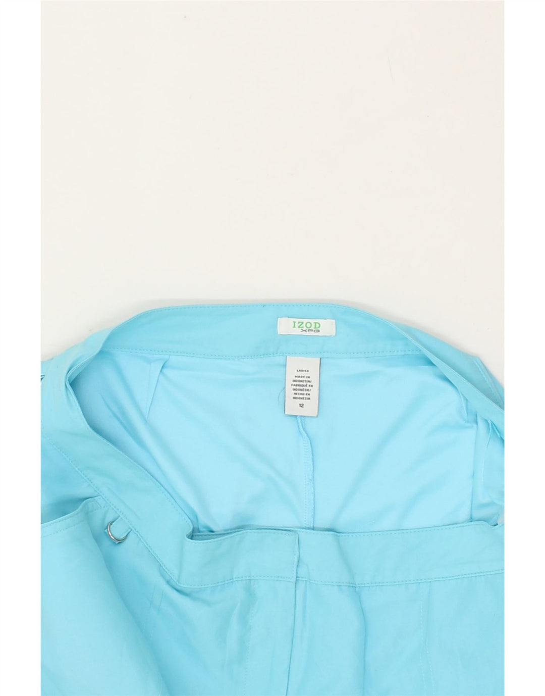 IZOD Womens Mini Skirt US 12 Large W34 Blue Polyester Vintage Izod and Second-Hand Izod from Messina Hembry 