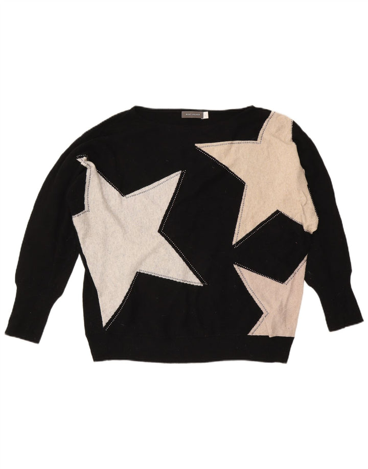 Женский джемпер с вырезом «лодочка» MINT VELVET UK 16, большой черный цвет