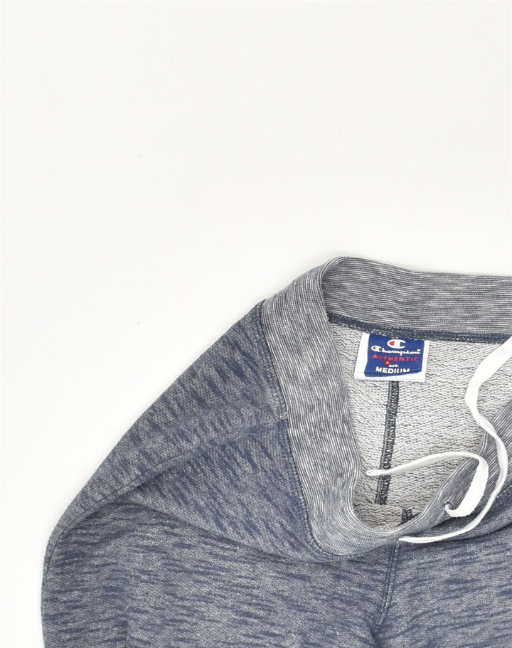 CHAMPION Womens Tracksuit Trousers Joggers UK 12 Medium Blue Flecked | Vintage Champion | Thrift | Second-Hand Champion | Used Clothing | Messina Hembry 