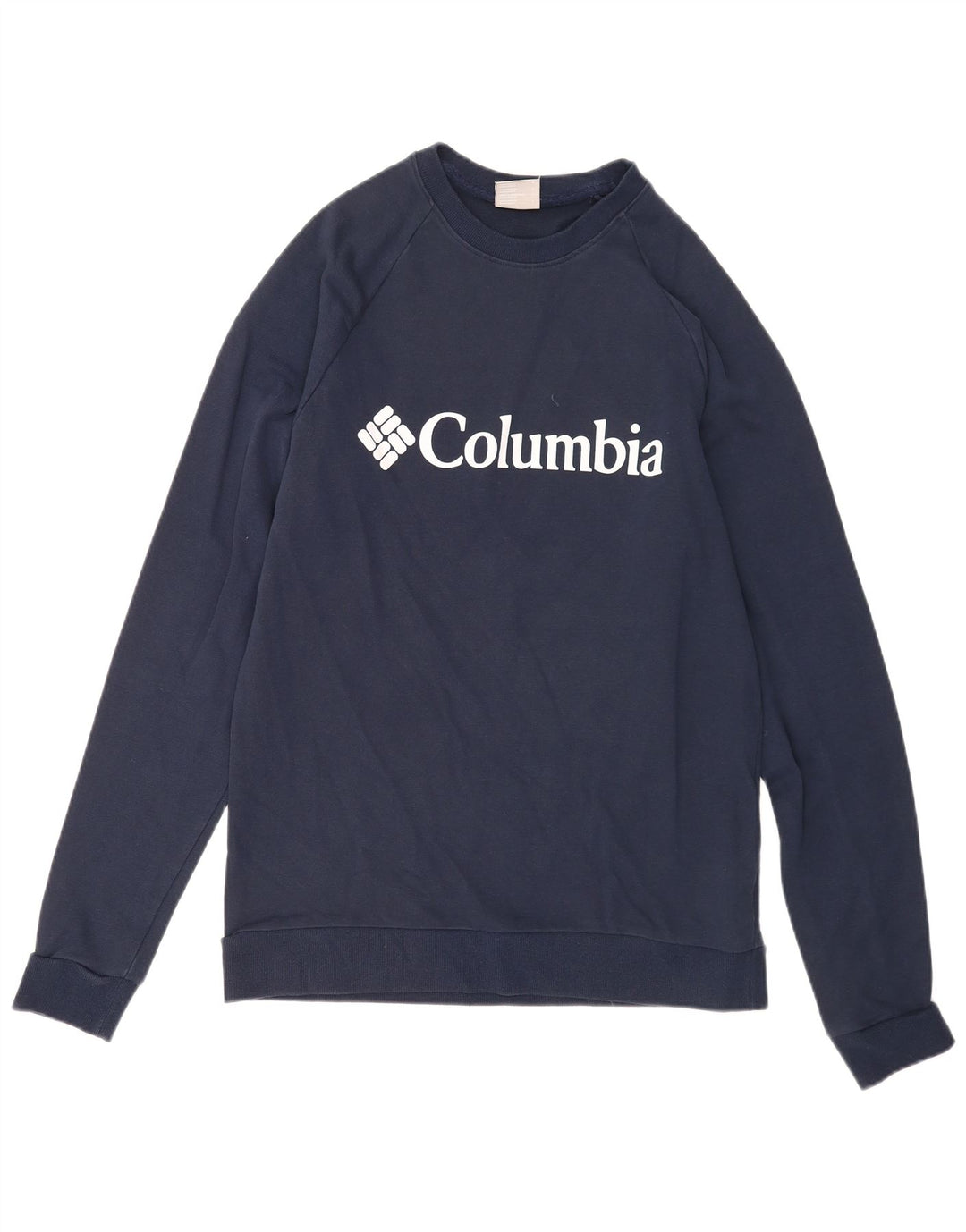 Мужской свитшот с графическим рисунком Columbia, большой темно-синий хлопковый джемпер