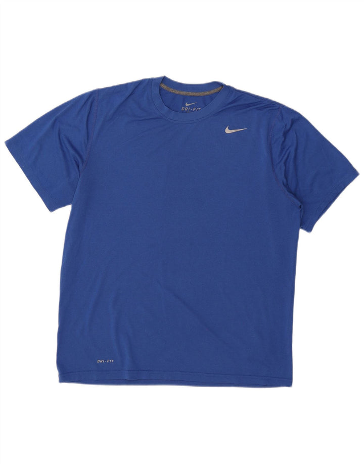 Мужская футболка Nike Dri Fit UK 42/44, большой синий полиэстер