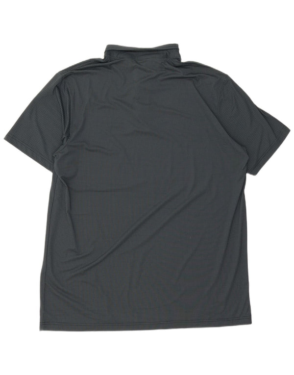 Мужская рубашка-поло Nike Dri Fit 4XL, полиэстер, зеленый пятнистый цвет