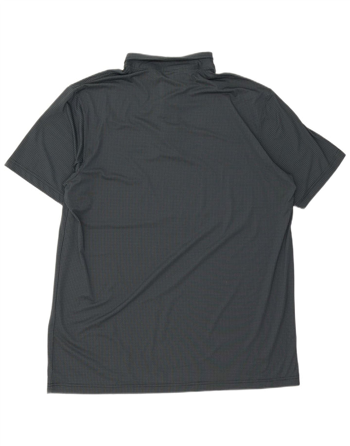 Мужская рубашка-поло Nike Dri Fit 4XL, полиэстер, зеленый пятнистый цвет