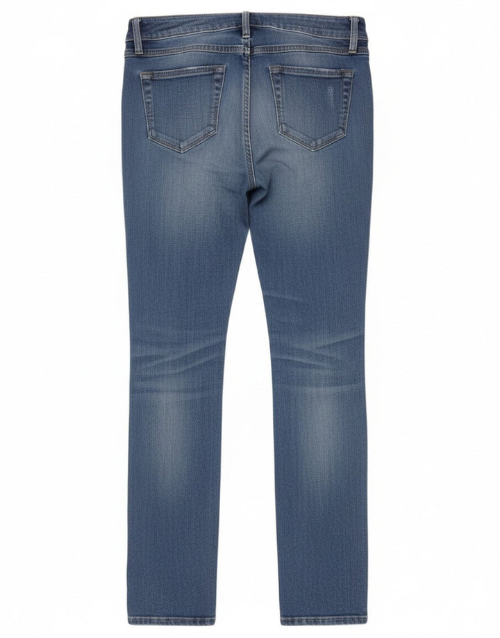 Женские джинсы скинни Benetton W28 L33 синие, хлопок