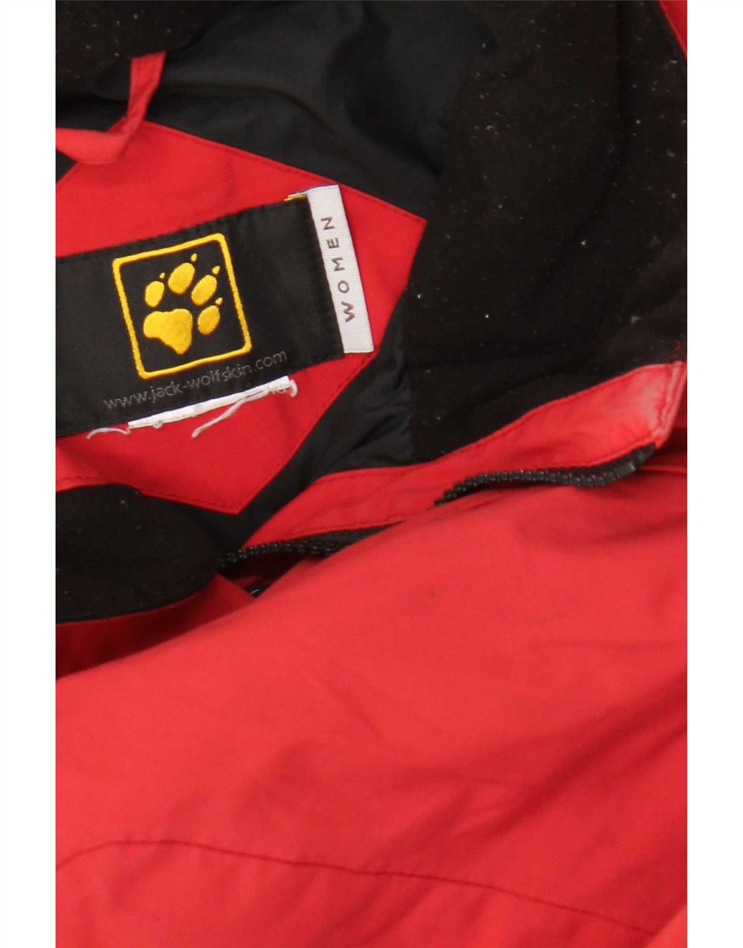 Женская дождевик Jack Wolfskin UK 14, большой красный полиамид