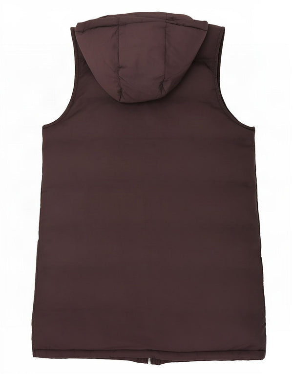 Женский утепленный жилет с капюшоном Zara UK 6 XS, черный