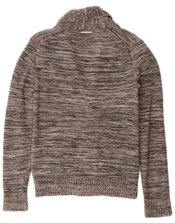 Мужской кардиган Armani Exchange XS Серый хлопковый крапчатый свитер