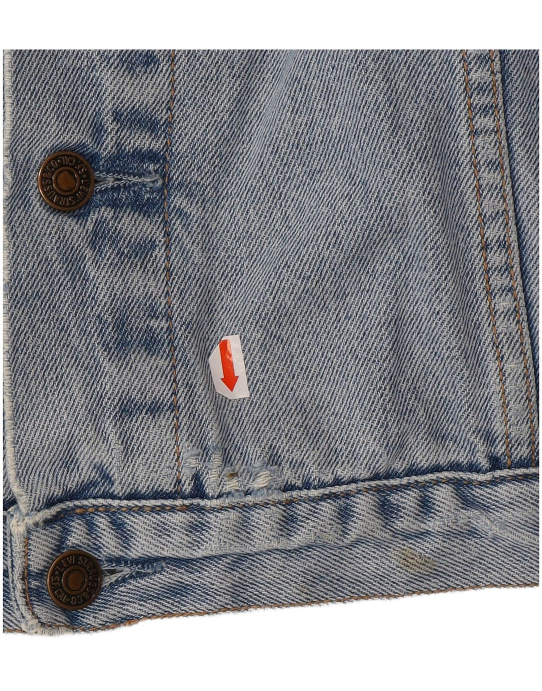 LEVI'S Mens Denim Jacket UK 44 2XL Blue Cotton