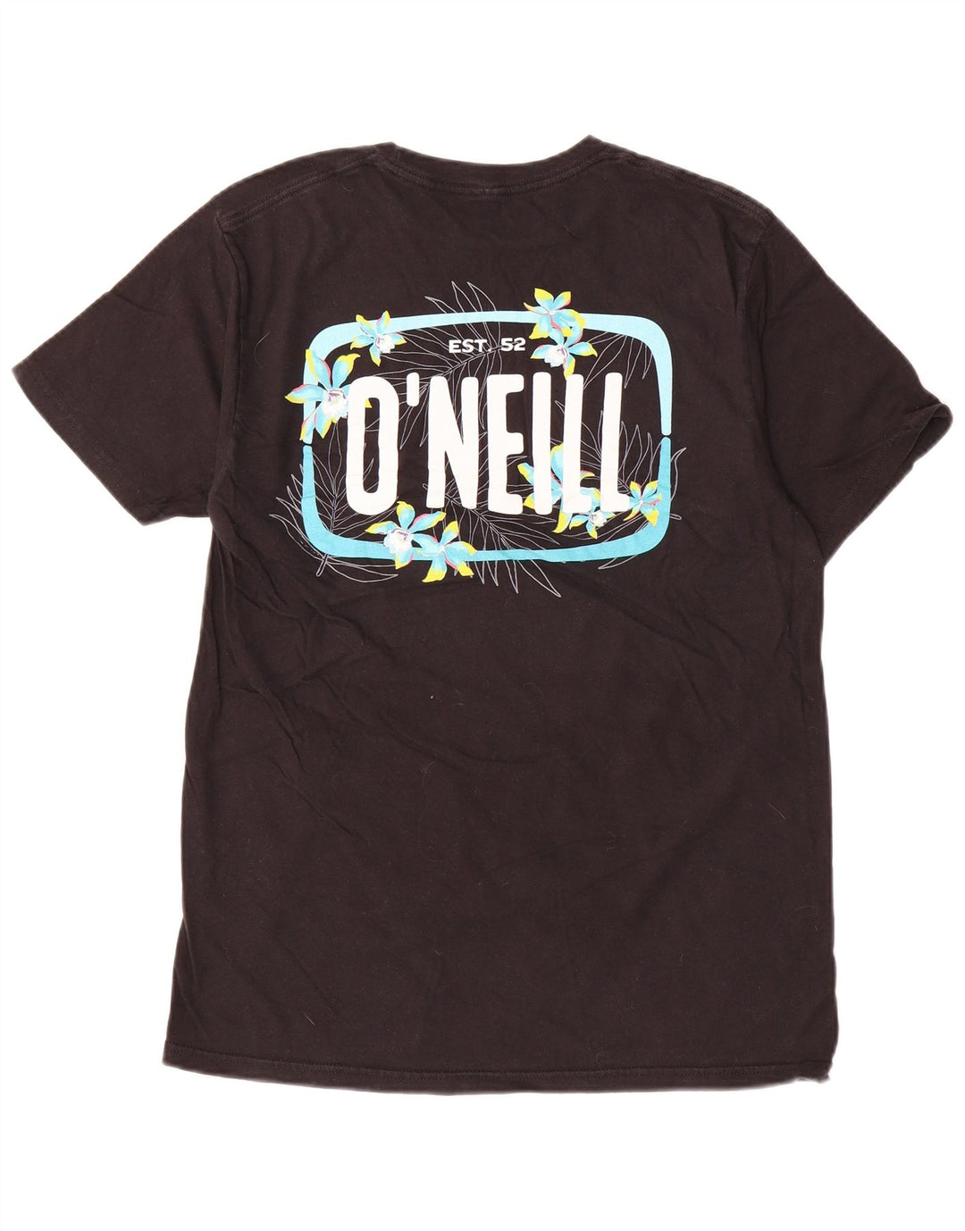 Мужская футболка O'Neill Modern Fit с графическим рисунком, средний черный хлопковый топ