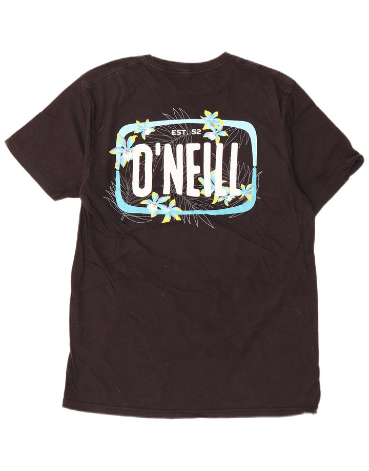 Мужская футболка O'Neill Modern Fit с графическим рисунком, средний черный хлопковый топ