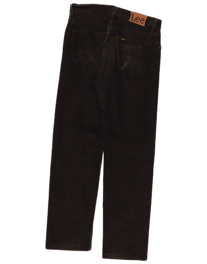 Мужские прямые джинсы Lee Brooklyn W33 L31, черный хлопок