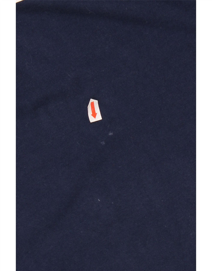 Мужская футболка свободного покроя с рисунком Levi's, средний размер, темно-синий, хлопок