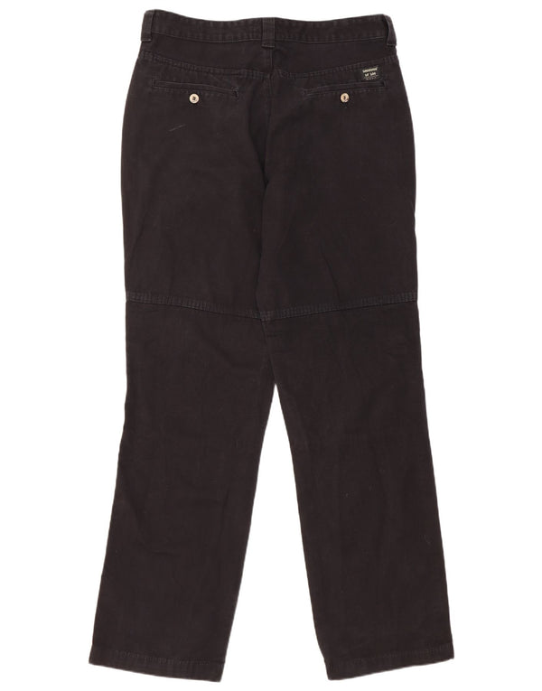 Lee Mens Straight Chino Trousers W34 L33 Black Cotton