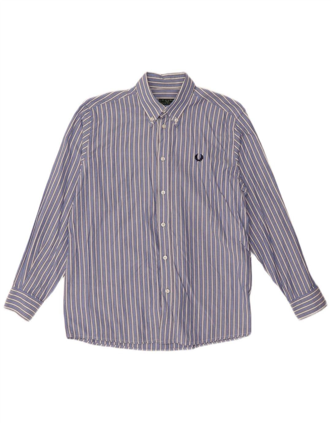 Рубашка Fred Perry для мальчиков 11-12 лет, хлопковая синяя полоска